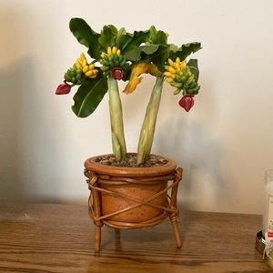 Whimsical banana tree decoration